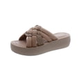 thumbnail image 1 of Bella Vita Womens Ned-Italy Leather Woven Slide Sandals, 1 of 1