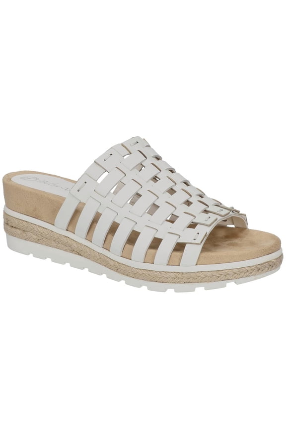 Womens Oaklynn Leather Espadrille Platform Sandals