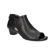 Bella Vita Womens Remy Open Toe Zip Back Wedge Heels