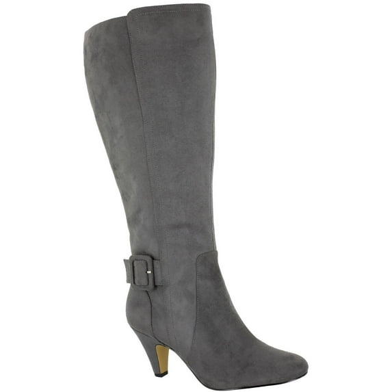 Bella Vita Womens Troy II Plus Leather Wide Calf Knee-High Boots