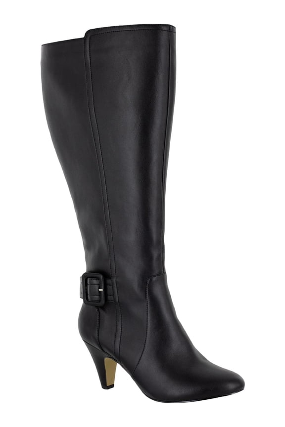 Womens Troy II Plus Knee-High Boots Black 8 Extra Wide (E+, WW)