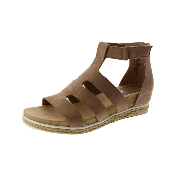 Bella Vita Womens Zinia Faux Suede Peep Toe Wedge Sandals