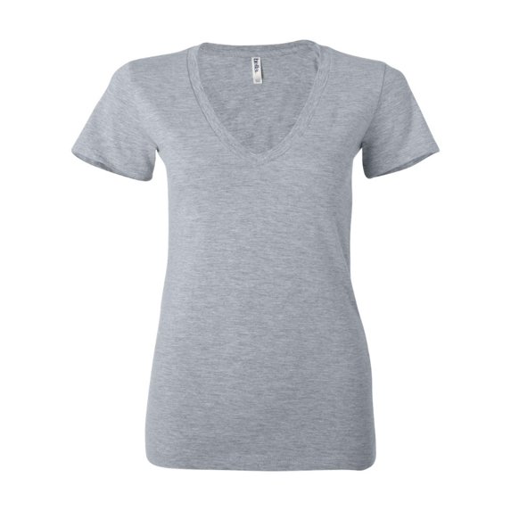 Bella - Women's Jersey Short Sleeve Deep V-Neck Tee