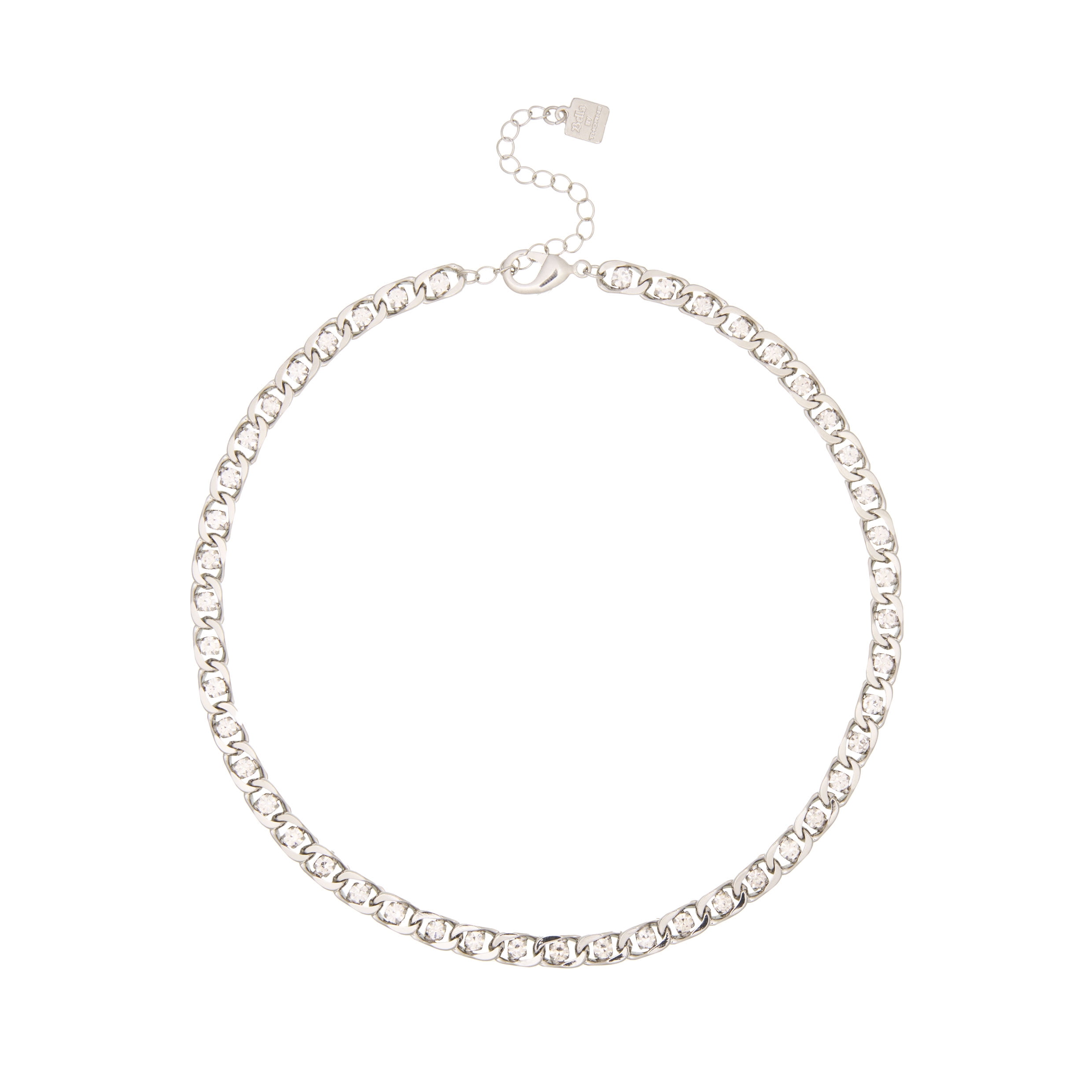 Bella by Thorne CZ Statement Adult Chain,Silver, (Unisex)