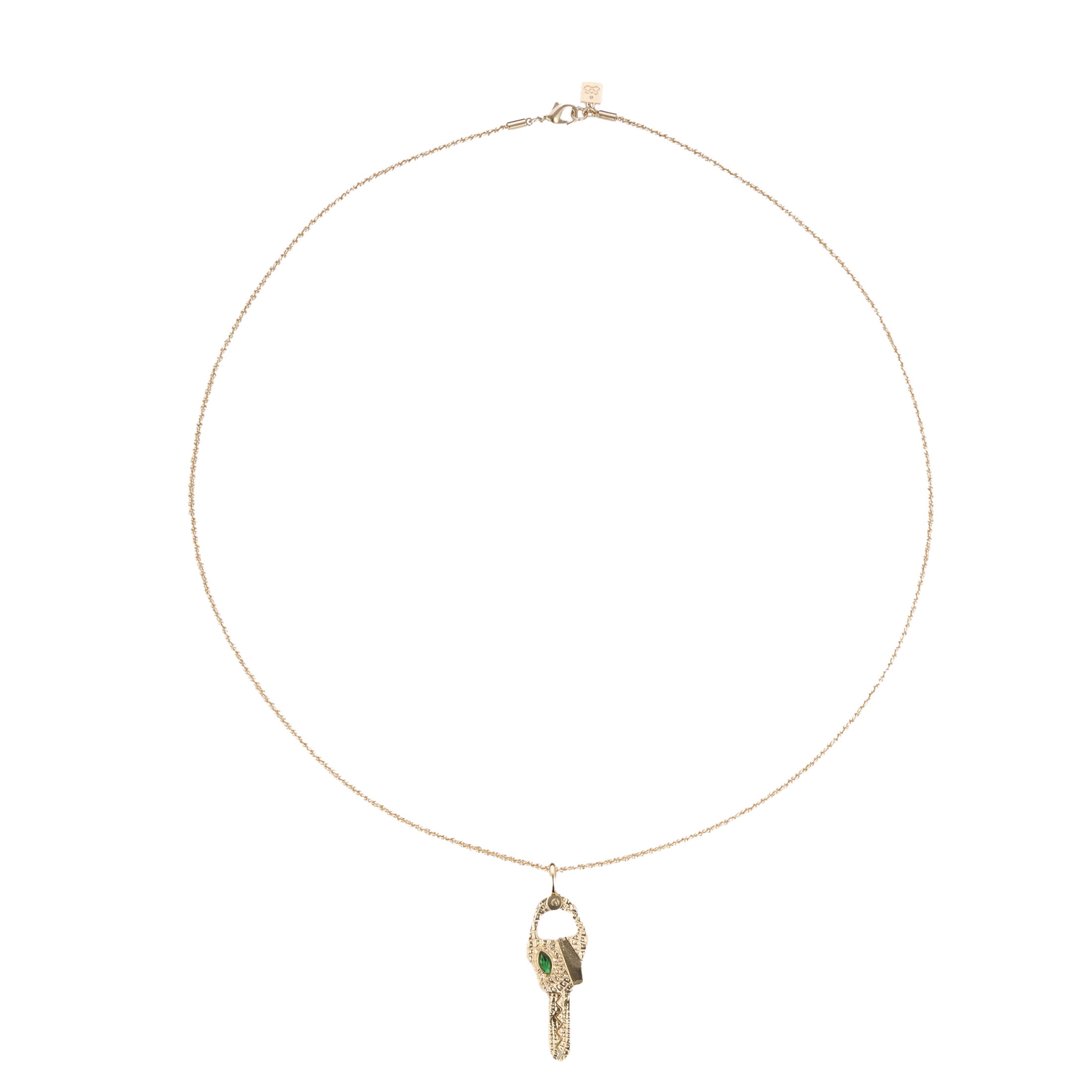 Croc Clip Adult Necklace, Gold