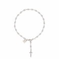 thumbnail image 1 of Bella by Thorne Dagger Dangle Adult Anklet, Silver, (Unisex), 1 of 5