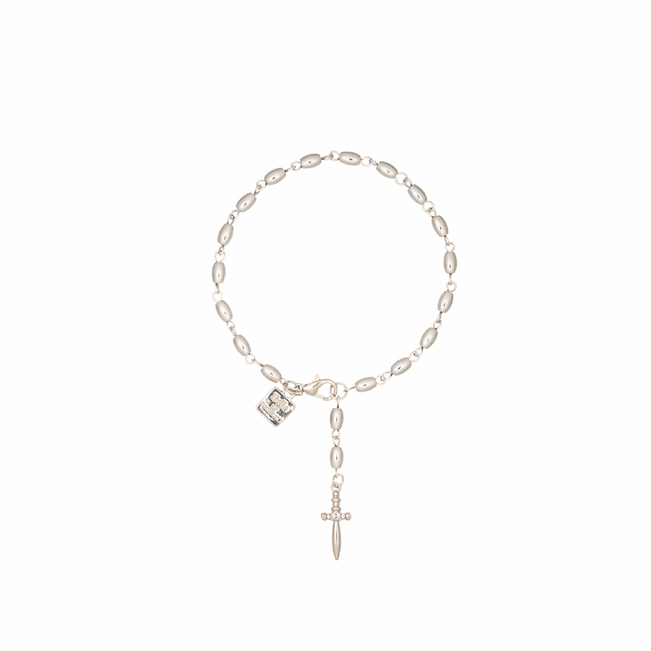 Dagger Dangle Adult Bracelet,Silver, (Unisex)