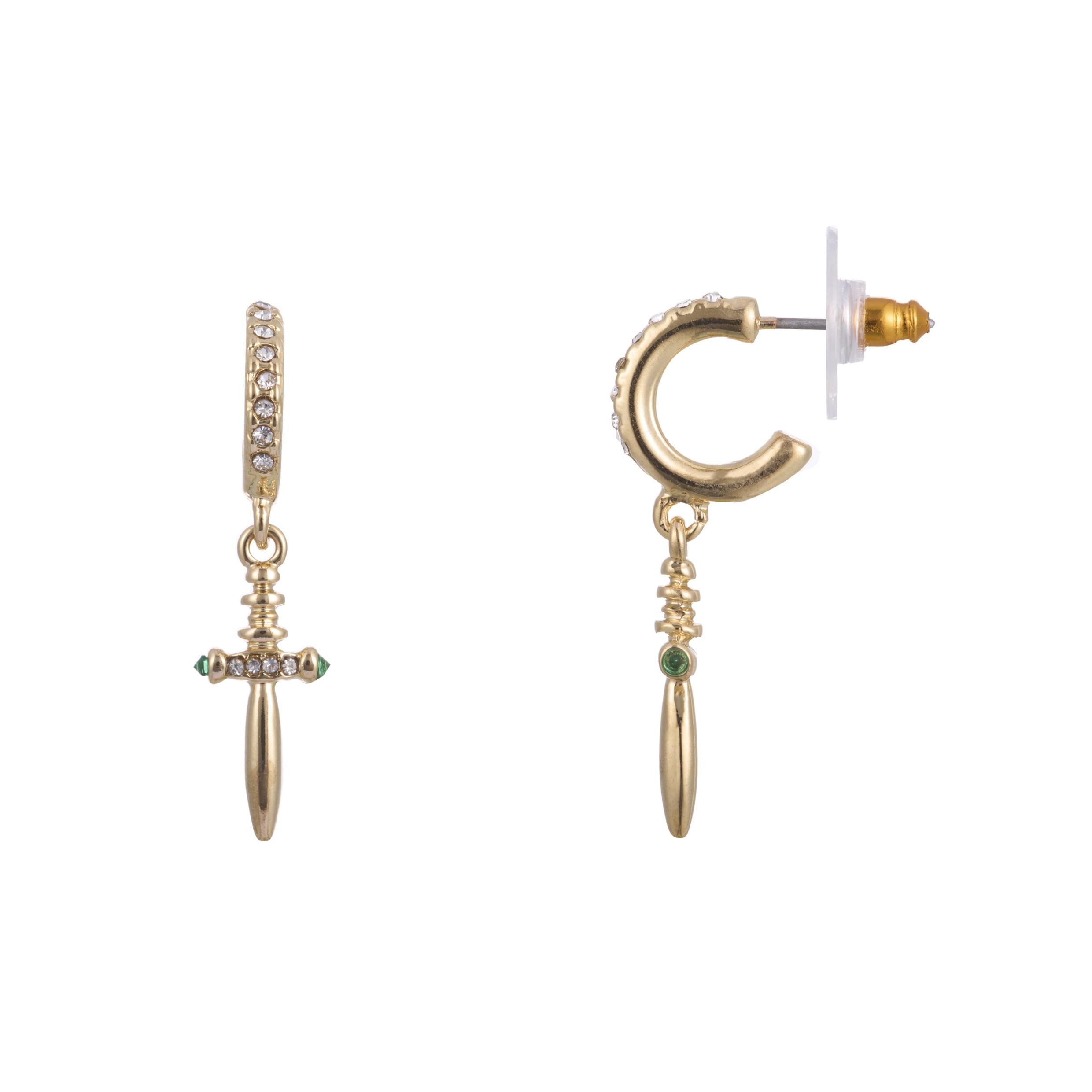 Bella by Thorne Mini Dagger Adult Huggie Earrings, Gold