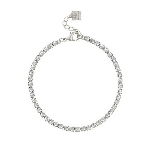 Bella by Thorne Tennis Adult Anklet ,Silver, 3mm