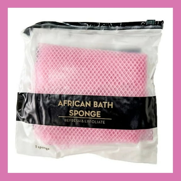 Bella_nomi African Net Sponge - Authentic African Net Sponge from Nigeria African Exfoliating Net Sponge for SENSITIVE SKIN Bath (37.5 inch Long)