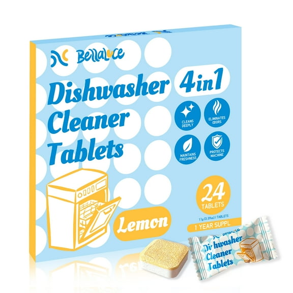 BellaLuce Concentrate Dishwasher Detergent Tablets, 24 Count
