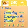 thumbnail image 1 of BellaLuce Laundry Detergent Sheets, 120 Count, Amber Nectar Scent, Powerful Stain Remover, Plastic-Free Portable Laundry Sheets for Home, Travel, Dorm, 1 of 8