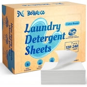 BellaLuce Laundry Detergent Sheets – 240 Loads Cotton Breeze Fresh Scent