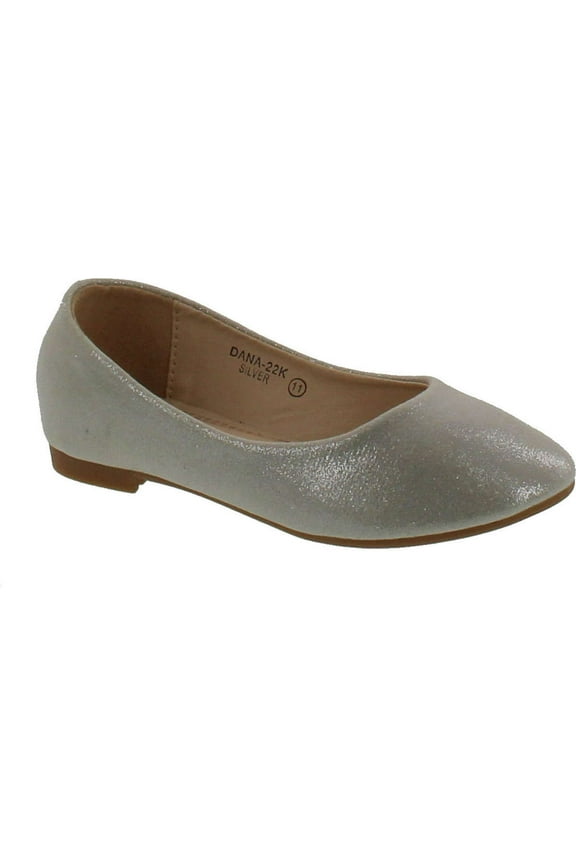 BellaMarie Girl Kids Dress Ballet Flat Slip On Comfortable Ballerina Synthetic Suede Shoes