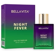 Bellavita Luxury Night Fever Eau de Parfum | 100 ml 3.4 fl.oz. | Perfume for Men and Women | Oriental Fruity, Orange, Peach, and Musk Notes | Long Lasting Unisex Fragrance