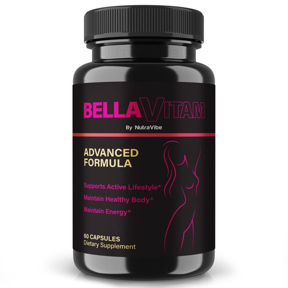 BellaVitam Natural Daily Pill Formula Designed to align with Fitness Goals, Support active Lifestyle & Body Balance | Just 2 Easy-to-Swallow Bella Vitam Pills Daily (60 Capsules)