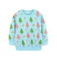 thumbnail image 1 of Bellafa 100% Cotton Toddler Baby Girls Christmas Sweatshirts Casual Pullover Crewneck Graphic Long Sleeve Tops Shirts Clothes 2T-7T, 1 of 7