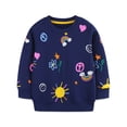 thumbnail image 1 of Bellafa 100% Cotton Toddler Baby Girls Christmas Sweatshirts Casual Pullover Crewneck Graphic Long Sleeve Tops Shirts Clothes 2T-7T, 1 of 7