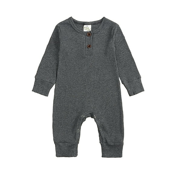 Bellafa Baby Boys Girls Footed Pajamas Cotton Long Sleeve Snap-up Romper Jumpsuit Sleep and Play One-Piece