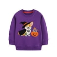 thumbnail image 1 of Bellafa Boys Girls Pumpkin Face Sweatshirt Long SLeeve Kids Halloween Tops for 2-7T Toddler Crewneck Pullover Sports Shirt Fall Winter Clothes, 1 of 8