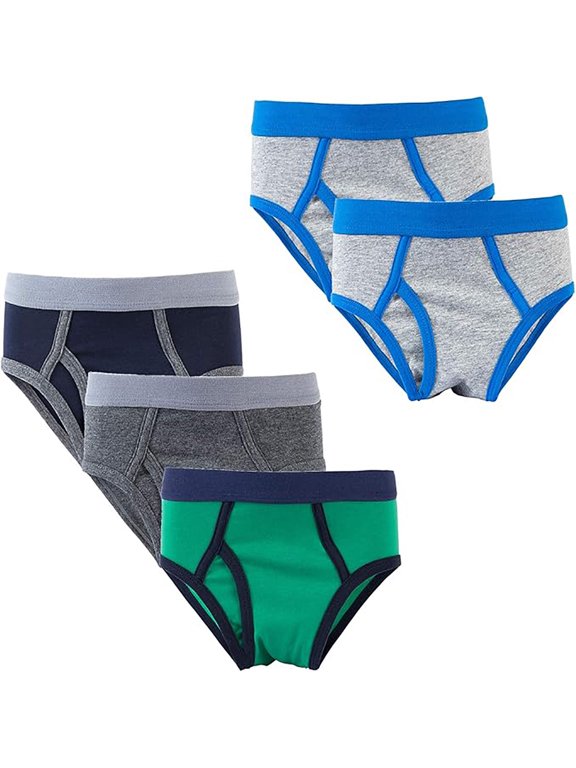 Boys' and Toddler Underwear Comfort Flex and Comfort Soft Solid Briefs 5 Packs Boy Kids Under Panties 2-12T