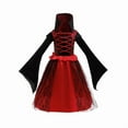 thumbnail image 1 of Bellafa Children Vintage Halloween Vampire Dress Toddler Kids Queen Halloween Dress Up Party Cosplay Witch Long Dresses 5-8 Years, 1 of 9
