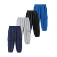 thumbnail image 1 of Bellafa Little Boys Cargo Pants Elastic Waist Casual Cotton Long Jogging Trousers Toddler Kids Jogger Bottoms with Side Pocket 2-7 Years, 1 of 10