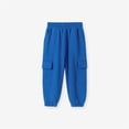 thumbnail image 1 of Bellafa Little Boys Cargo Pants Elastic Waist Casual Cotton Long Jogging Trousers Toddler Kids Jogger Bottoms with Side Pocket 2-7 Years, 1 of 8