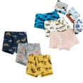 thumbnail image 1 of Bellafa Little Boys' Cotton Brief Soft Underwear Multipack Dinosaur Cartoons Underpants for 3-10 Years Kids,6-pack, 1 of 10