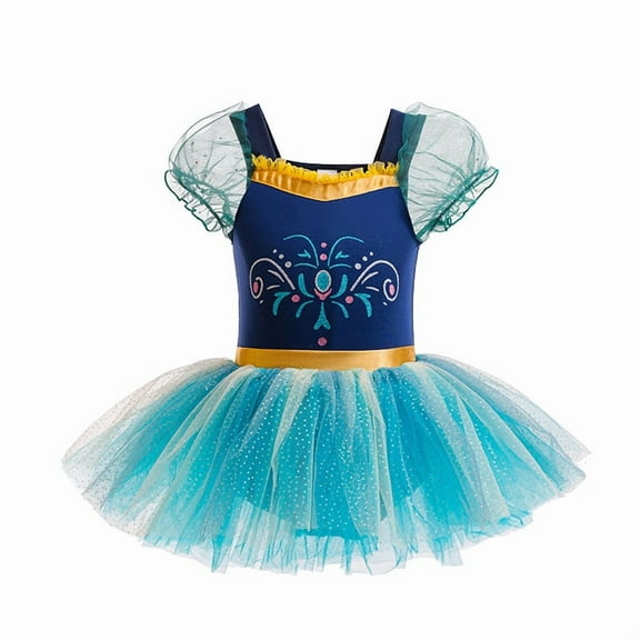 Bellafa Princess Leotards for Girls Ballet Dance Tutu Skirted Ballerina Dress Birthday Party Wedding Christmas Fancy Dresses