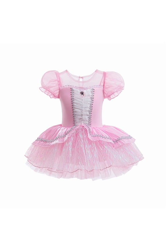Princess Leotards for Girls Ballet Dance Tutu Skirted Ballerina Dress Birthday Party Wedding Christmas Fancy Dresses