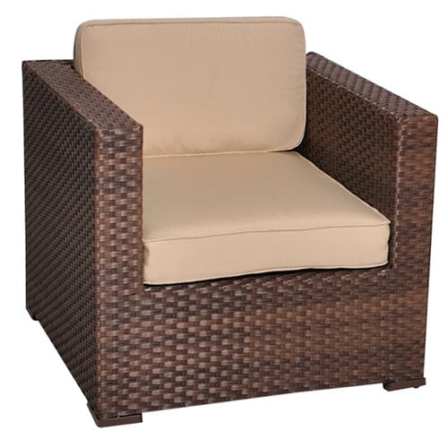 Bellagio 2-Piece Wicker Patio Set with SUNBRELLA Cushions, Seating Capacity: 2