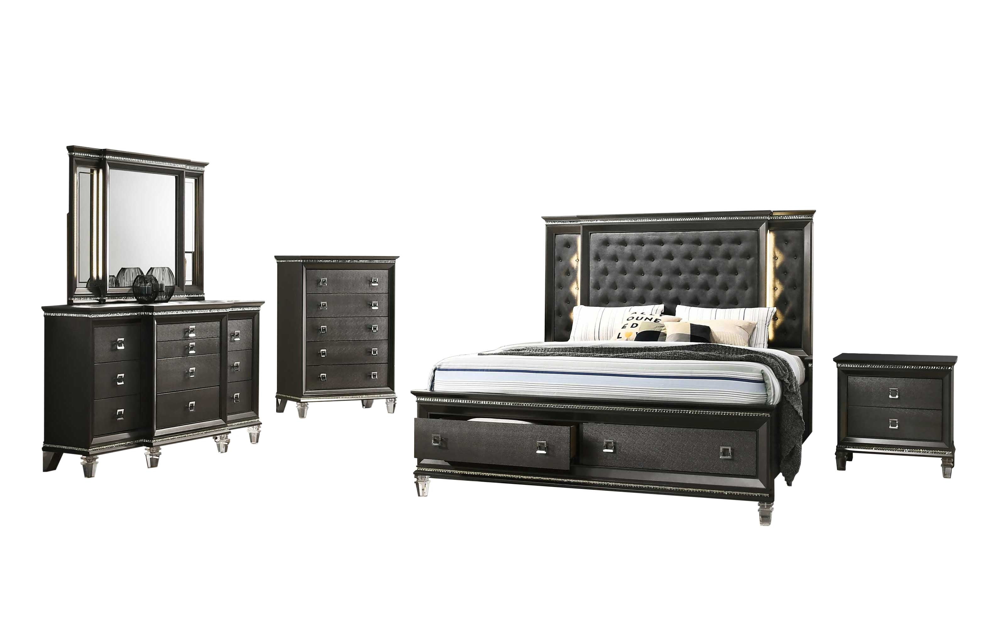 Bellagio 5pc Cal King Bedroom Set with Chest