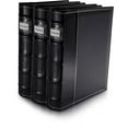 thumbnail image 1 of Bellagio-Italia CD/DVD Storage Binder - Black - Leather - 144-Disc Capacity - Storage Organizer for DVDs, CDs, Blu Rays, & Video Games - Acid-Free Binder Organizer Sheets - 3 Pack, 1 of 7