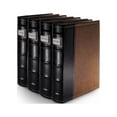 thumbnail image 1 of Bellagio-Italia CD/DVD Storage Binder - Brown - Leather - 192-Disc Capacity - Storage Organizer for DVDs, CDs, Blu Rays, & Video Games - Acid-Free Binder Organizer Sheets - 4 Pack, 1 of 4