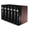 thumbnail image 1 of Bellagio-Italia CD/DVD Storage Binder - Brown - Leather - 288-Disc Capacity - Storage Organizer for DVDs, CDs, Blu Rays, & Video Games - Acid-Free Binder Organizer Sheets - 6 Pack, 1 of 6