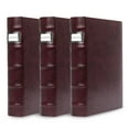 thumbnail image 1 of Bellagio-Italia CD/DVD Storage Binder - Corona Vino - Leather - 144-Disc Capacity - Storage Organizer for DVDs, CDs, Blu Rays, & Video Games - Acid-Free Binder Organizer Sheets - 3 Pack, 1 of 6