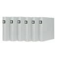 thumbnail image 1 of Bellagio-Italia CD/DVD Storage Binder - Full White - Leather - 288-Disc Capacity - Storage Organizer for DVDs, CDs, Blu Rays, & Video Games - Acid-Free Binder Organizer Sheets - 6 Pack, 1 of 6