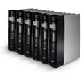 thumbnail image 1 of Bellagio-Italia CD/DVD Storage Binder - Gray - Leather - 288-Disc Capacity - Storage Organizer for DVDs, CDs, Blu Rays, & Video Games - Acid-Free Binder Organizer Sheets - 6 Pack, 1 of 5