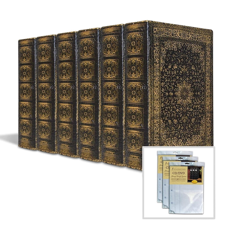 (未使用･未開封品)　bellagio-italia Olde World Persian DVD、CD、本bok。6パックwith 3挿入シート qdkdu57 Bellagio-Italia Large Capacity CD/DVD Storage Case - 384-Disc
