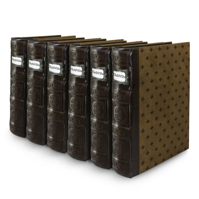 Bellagio-Italia Tuscany CD/DVD Small Storage Binder - Chestnut Leather ...