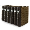 thumbnail image 1 of Bellagio-Italia Tuscany CD/DVD Storage Binder - Chestnut - Leather - 288-Disc Capacity - Storage Organizer for DVDs, CDs, Blu Rays, & Video Games - Acid-Free Binder Organizer Sheets - 6 Pack, 1 of 6