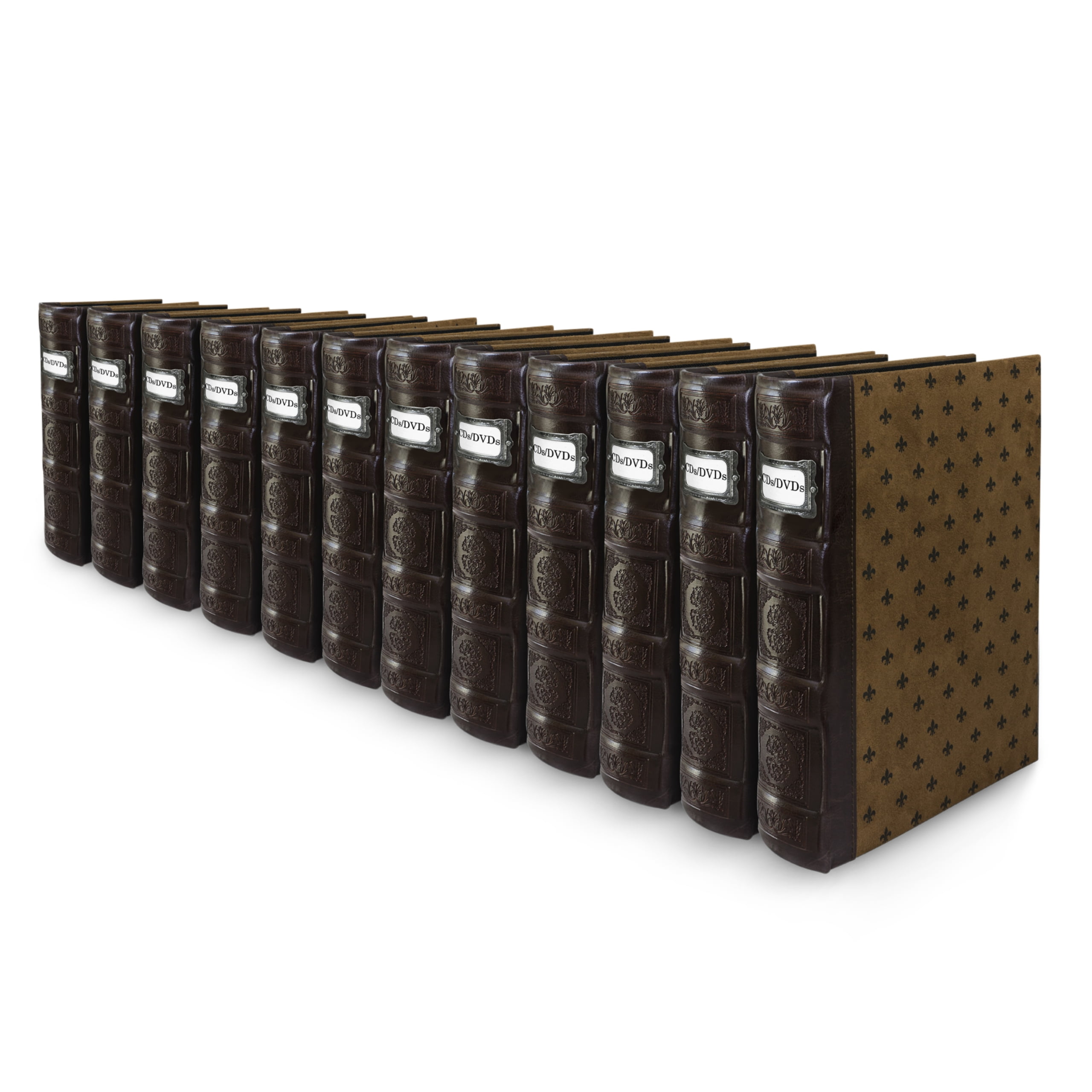 Bellagio-Italia Tuscany CD/DVD Storage Binder - Chestnut - Leather ...