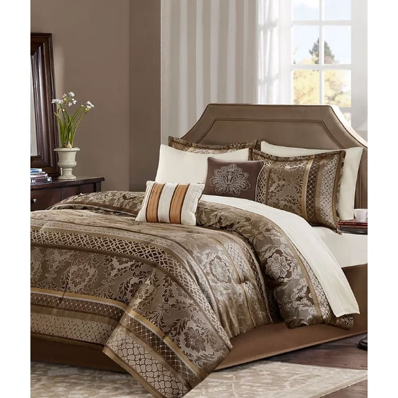 Bellagio King 9-Pc. Comforter Set, Brown