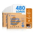 thumbnail image 1 of Bellaluce Eco-Friendly Plastic-Free Laundry Detergent Sheets, Santal Scent, 480 Loads，2 Pack (240 Count), 1 of 9