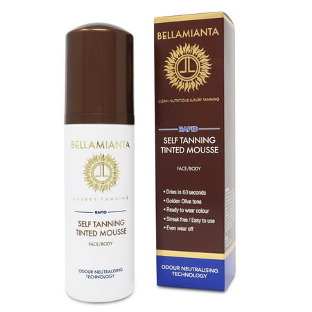 Bellamianta Self-Tanning Tinted Mousse - Rapid - Pack of 2, 5.07 oz Bronzer