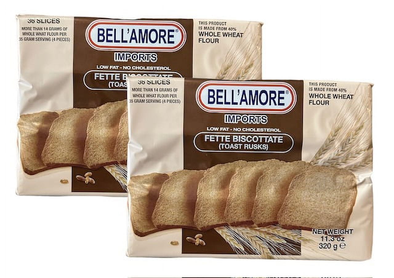 Bellamore Italian WHOLE WHEAR Toast | Light & Crispy Toast Cracker ...