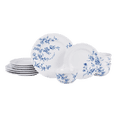 thumbnail image 1 of 222 Fifth Bellamy Blue Porcelain 12-Piece Dinnerware Set, Service for 4, 1 of 9
