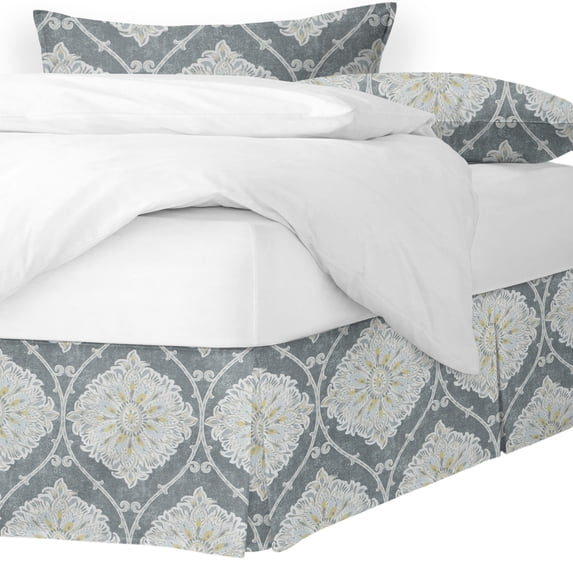 Bellamy Gray Platform Bed Skirt Full 18" Drop