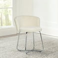 thumbnail image 1 of Bellamy Studios Marisol Metal Vanity Stool, Off-White, 1 of 10